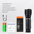 SUPERFIRE powerful hunting flashlight Factory Price torch Large capacity Rechargeable Led Flashlight P90 flashlights